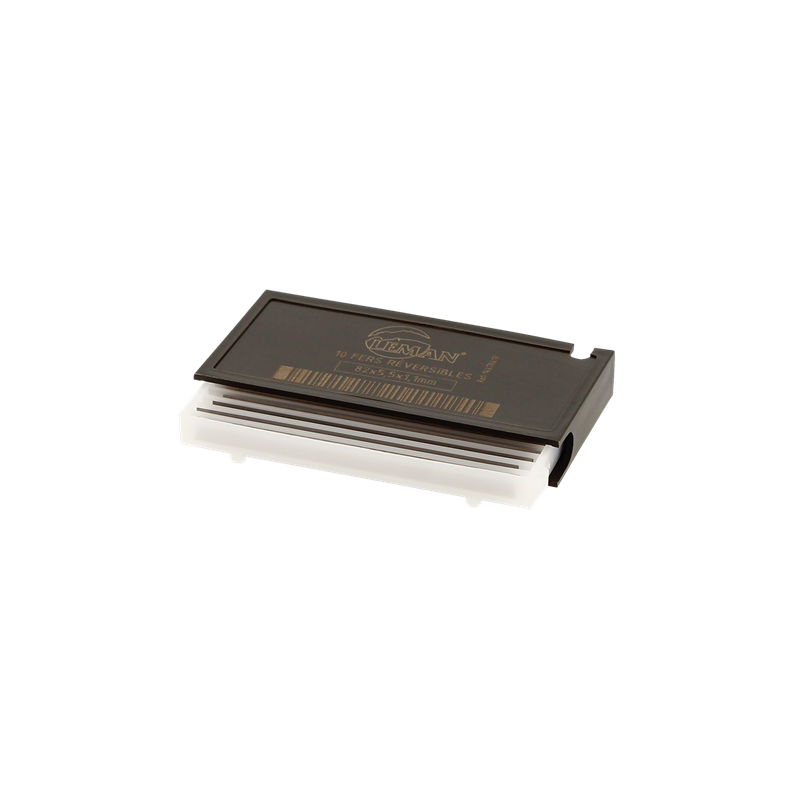 Boite 10 Fers De Rabot Revers. Carbure 80X5,5X1,1 ref 142.780.10 Leman