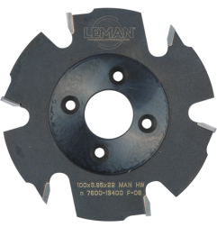 Fraise A Rainer Assemblage Lamelle D100X3,96X22 2Z + 2+2V Hm - Anti-Rejet ref 938.7.100.22.24 Leman
