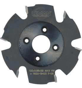 Fraise A Rainer Assemblage Lamelle D100X3,96X22 2Z + 2+2V Hm - Anti-Rejet ref 938.7.100.22.24 Leman