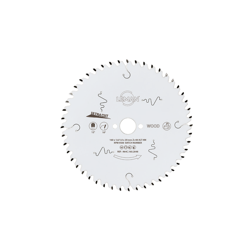 Lame Circ Hm Fine D165X15,87X1,6 48Z Alt Pos Bois ref 964C.165.1548 Leman