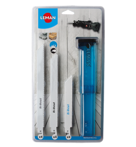 Assortiment 12 Lames Bim Scie Sabre Bois/Metal ref 7750.12BIM Leman
