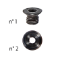 Ecrou M4 9,8X2,15 P.O A Rainer 937 (14X14X1,7) ref ECR937.652 Leman