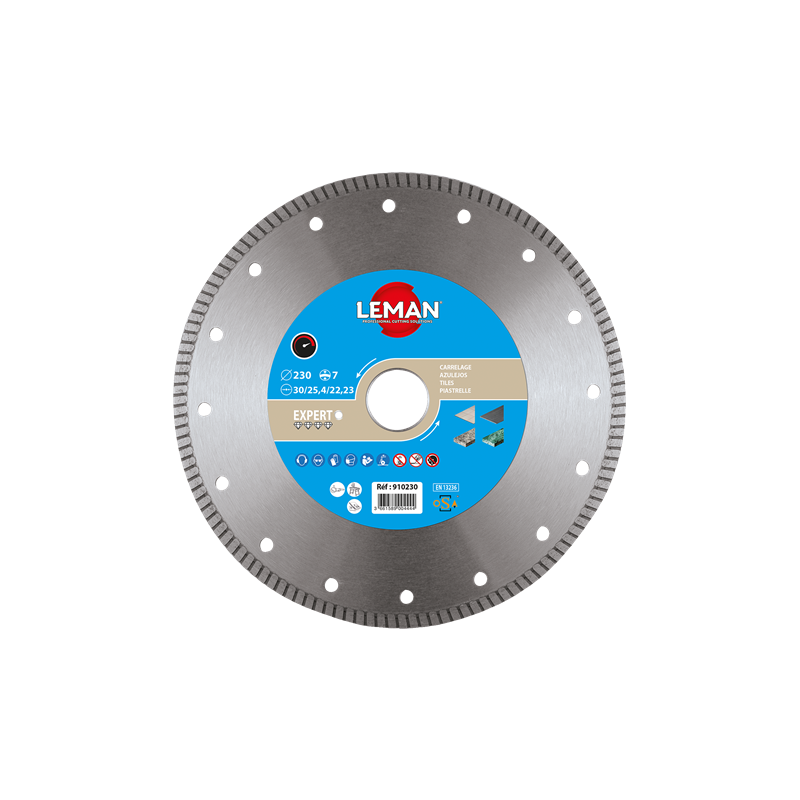 Disque Diam Jante Continue Gres Cerame 160X20 Ht7 ref 910160 Leman