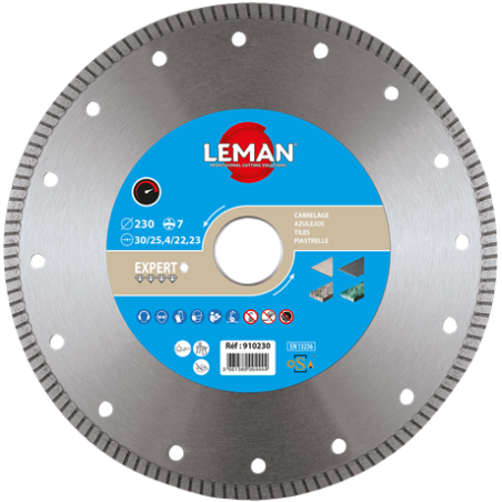 Disque Diam Jante Continue Gres Cerame 160X20 Ht7 ref 910160 Leman