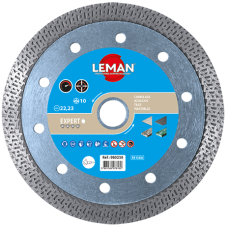 Disque Diam Jc A Croisillons Gres 115X22.23 Ht10 ref 980115 Leman