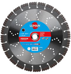 Disque Diamant Segments Beton Arme - Granit 400X25 ref 740405 Leman