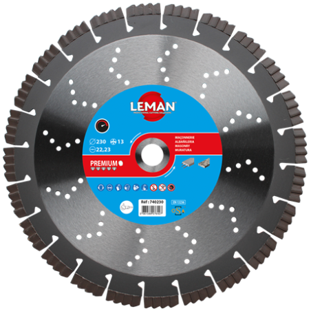 Disque Diamant Segments Beton Arme - Granit 450X25 ref 740455 Leman