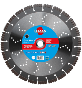 Disque Diamant Segments Beton Arme - Granit 450X25 ref 740455 Leman