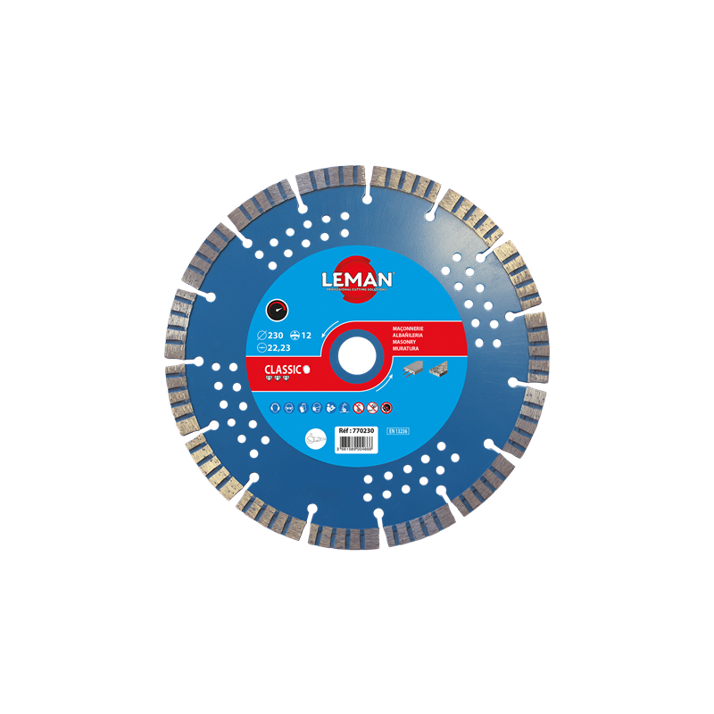 Disque Diam Segments Beton Arme 350X25.4 ref 770355 Leman