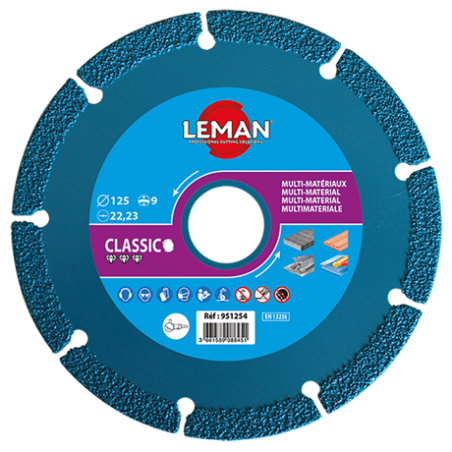 Disque Diamant Multi Usage 125X22.23 ref 951254 Leman