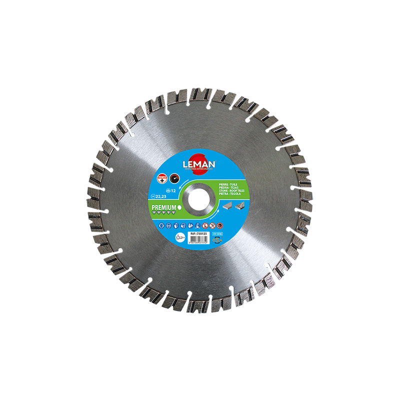 Disque Diamant Segments Granit - Pierre Naturelle Diam.400 - Al 25,4 ref 730405 Leman