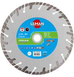 Disque Diamant Segments Turbo Tuile, Pierre 115X22 ref 895115 Leman