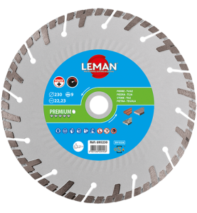 Disque Diamant Segments Turbo Tuile, Pierre 115X22 ref 895115 Leman