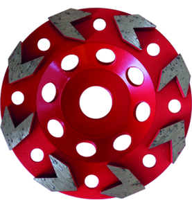 Plateau Diamant Speed Fleches 125X22.23 Ht6 Beton - Granit ref 2500125 Leman