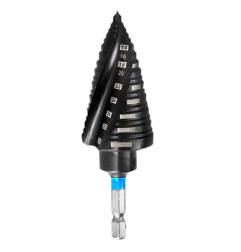 Foret Etage Acier D4-30 Mm Spirale Impact 1/4" ref 808.000.430.IMP Leman