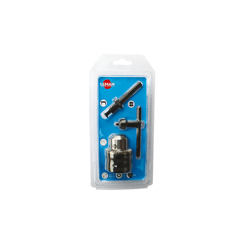 Kit Mandrin + Cle + Adaptateur Sds Perforateur ref 913.003 Leman