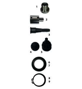 Pignon Mandrin De Tournage 1"X8Tpi ref 870.005.09 Leman