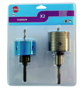 2 Trepans Sds+ Ø68 Special Boitier Electrique ref 2.3864068 Leman