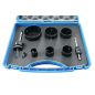 Coffret 6 Trepans Bi-Metal Cobalt 8% Ø22/29/35/44/ 51/68 + 2 Mandrins + 2 Forets ref 5806 Leman