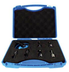 Coffret 4 Trepans Diamantes M14 Gres Cerame Ø6-8-10-12 Avec Guide De Percage ref VAL66.04 Leman