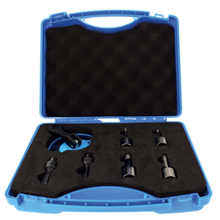 Coffret 4 Trepans Diamantes M14 Gres Cerame Ø6-8-10-12 Avec Guide De Percage ref VAL66.04 Leman
