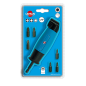 Renvoi D'Angle 90° Pour Visseuse + 6 Embouts Ph2 - Pz1 - Pz2 - T15 - T20 - T25 ref 56007 Leman