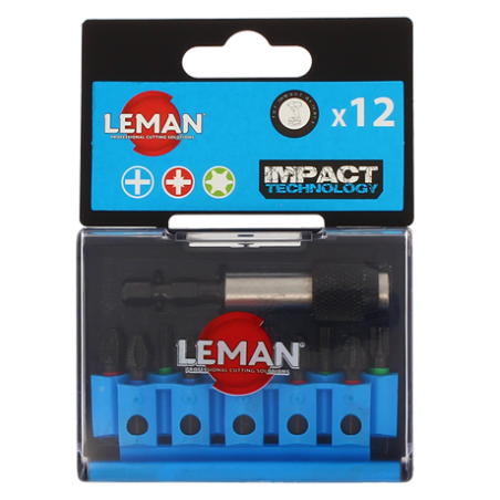 Coffret 11 Embouts Impact + Porte-Embout ref 56011 Leman