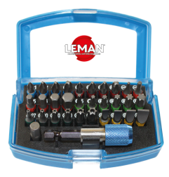 Coffret 32 Embouts De Vissage Avec Code Couleur ref 57032 Leman
