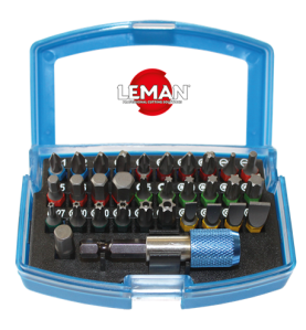 Coffret 32 Embouts De Vissage Avec Code Couleur ref 57032 Leman