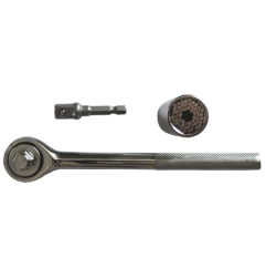 Kit Douille Universelle + Cliquet + Adaptateur ref 58003 Leman