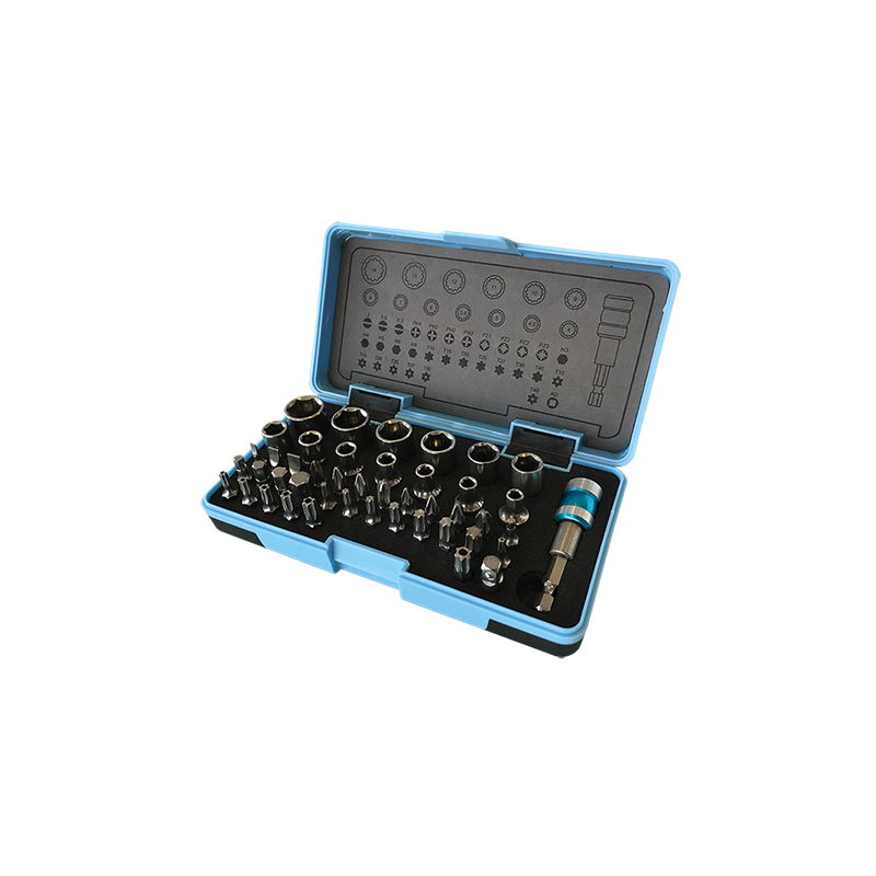 Coffret De Douilles 1/4" + Embouts Inox 45 Pieces ref 60045 Leman