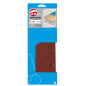6 Patins 2X5 Trous 115X230 Gr 120 Corindon ref 115230.10.03 Leman