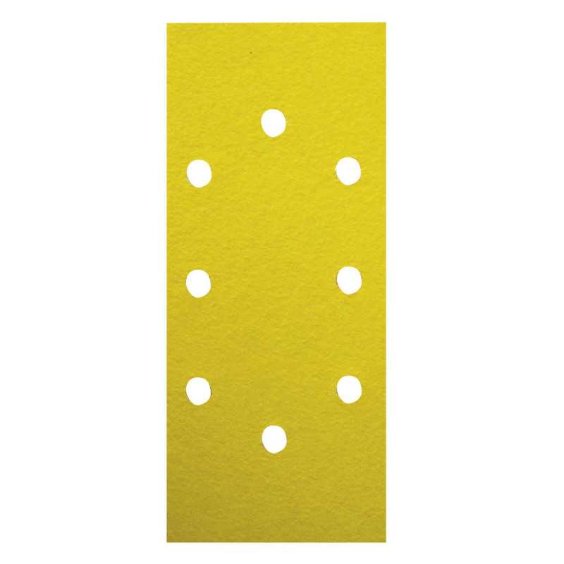 8 Patins 2X4 Trous 93X230 Gr 40 Corindon Jaune ref 93230.08.01 Leman