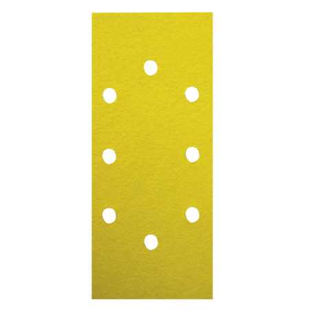 8 Patins 2X4 Trous 93X230 Gr 40 Corindon Jaune ref 93230.08.01 Leman