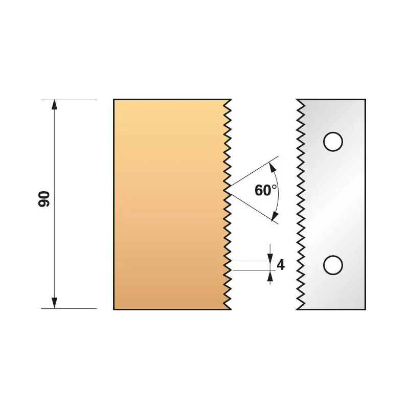 Jeu De 2 Fers Profiles N°134 Pour P.O. Ht.90Mm ref 955.134 Leman