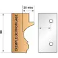 Jeu De 2 Fers Bruts N°299 Pour P.O. Ht.90Mm ref 955.299 Leman