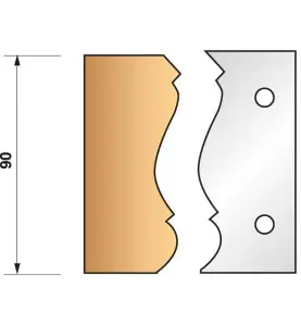 Jeu De 2 Fers Profiles N°305 Pour P.O. Ht.90Mm ref 955.305 Leman