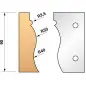 Jeu De 2 Fers Profiles N°322 Pour P.O. Ht.90Mm ref 955.322 Leman