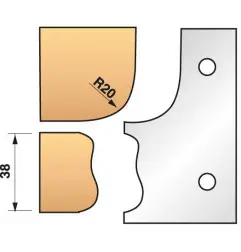 Jeu De 2 Fers Profiles N°323 Pour P.O. Ht.90Mm ref 955.323 Leman