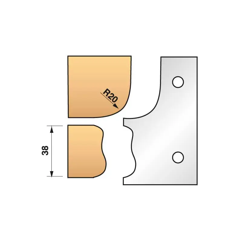 Jeu De 2 Fers Profiles N°323 Pour P.O. Ht.90Mm ref 955.323 Leman