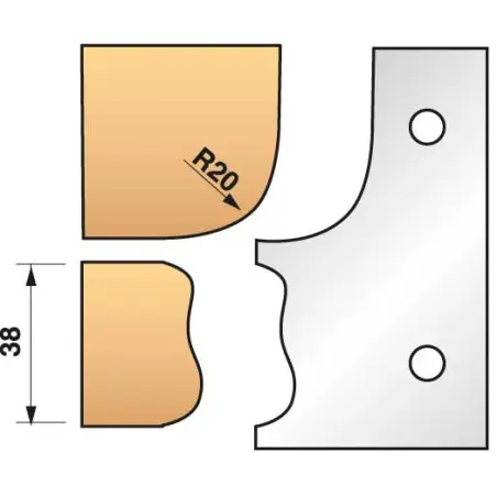Jeu De 2 Fers Profiles N°323 Pour P.O. Ht.90Mm ref 955.323 Leman