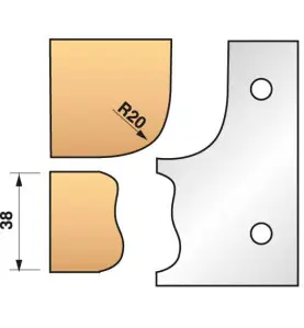 Jeu De 2 Fers Profiles N°323 Pour P.O. Ht.90Mm ref 955.323 Leman