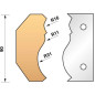 Jeu De 2 Fers Profiles N°351 Pour P.O. Ht.90Mm ref 955.351 Leman