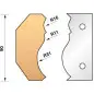 Jeu De 2 Fers Profiles N°351 Pour P.O. Ht.90Mm ref 955.351 Leman