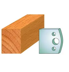Jeu De 2 Fers Profiles Acier Ht.40Mm N°000 ref 800.000 Leman