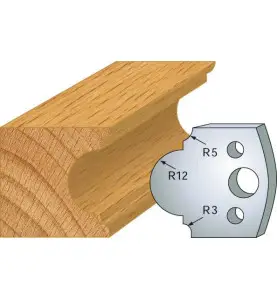 Jeu De 2 Fers Profiles Acier Ht.40Mm N°018 ref 800.018 Leman