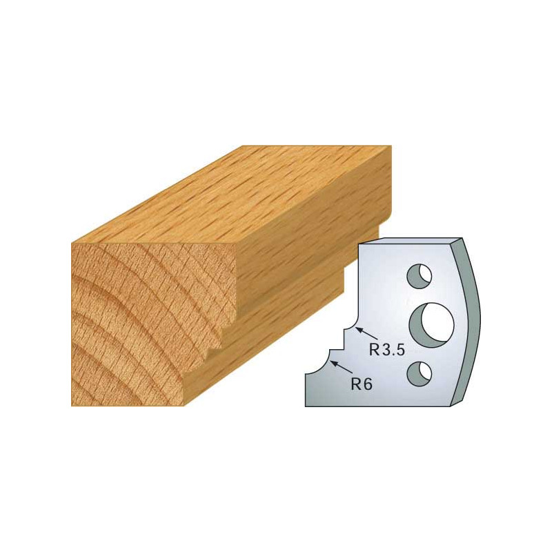 Jeu De 2 Fers Profiles Acier Ht.40Mm N°019 ref 800.019 Leman