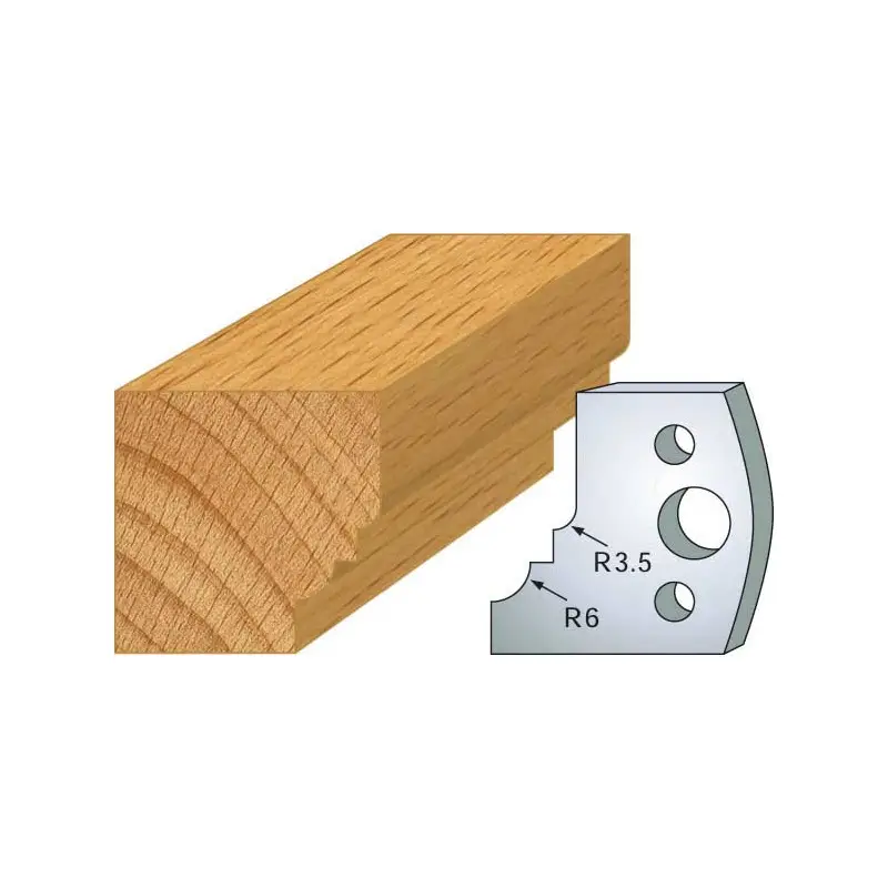 Jeu De 2 Fers Profiles Acier Ht.40Mm N°019 ref 800.019 Leman