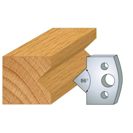 Jeu De 2 Fers Profiles Acier Ht.40Mm N°035 ref 800.035 Leman