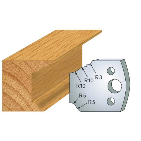 Jeu De 2 Fers Profiles Acier Ht.40Mm N°078 ref 800.078 Leman